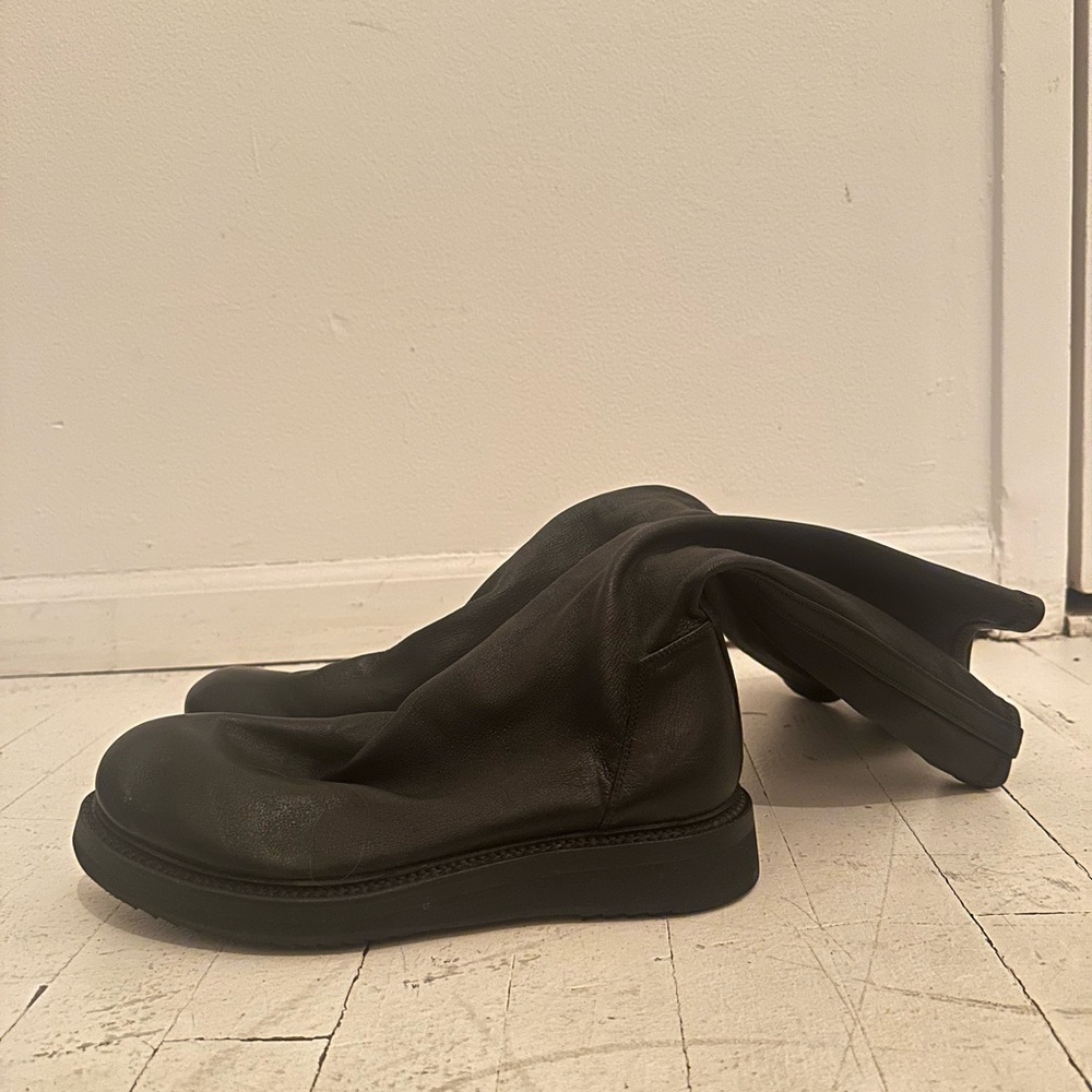 Rick Owens Creeper Leather Sock Boot